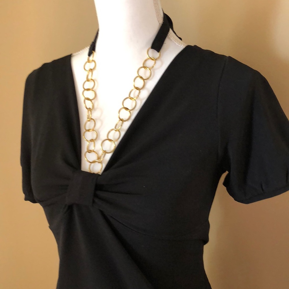 3 for $25 Sale!🧜🏼‍♀️ Black shirt - gold circles